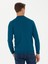 Erkek Petrol Slim Fit Çeyrek Balıkçı Yaka Triko Kazak 50276521-VR102 5