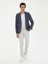 Erkek İndigo Slim Fit %100 Keten Ceket 50284602-VR028 4