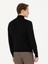Erkek Siyah Slim Fit Balıkçı Yaka Triko Kazak 50270163-VR046 5