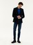 Erkek Lacivert Slim Fit Yün Karışımlı Kruvaze Ceket 50278131-VR033 4