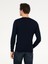 Erkek Lacivert Slim Fit Bisiklet Yaka Triko Kazak 50259300-VR033 5