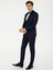 Erkek Lacivert Ex. Slim Fit Yelekli Smokin Damatlık 50236701-VR033 4
