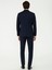 Erkek Lacivert Ex. Slim Fit Yelekli Smokin Damatlık 50236701-VR033 5