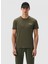 Bisiklet Yaka Haki Erkek T-Shirt 3DPT07PJM9Z 1
