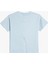 Baskılı Mavi Kız Çocuk T-Shirt 4SKG10525AK 2