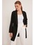 Kadın Siyah Uzun Blazer Ceket 0705 3