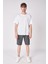 Erkek Dokulu Oversize Bermuda 2