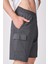 Erkek Dokulu Oversize Bermuda 3