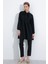 Kadın Siyah Örme Pantolon Tunik Alt Üst Takım 6654 2