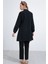 Kadın Siyah Örme Pantolon Tunik Alt Üst Takım 6654 5