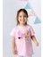 Kız Bebek Kelebek Baskılı 3 Boyutlu Çiçekli T-Shirt 2