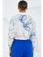 Kadın Oversize Dökümlü Crop Saten Gömlek 906 - Mavi 5