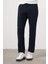 Erkek Lacivert Poliviskon Trend Ipli Jogger Slim Fit Spor Pantolon 2