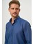 Erkek Lacivert Slim Fit Düğmeli Yaka Gömlek 4