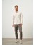Erkek Kremrengi Slim Fit Düğmeli Yaka Gömlek 2