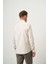 Erkek Kremrengi Slim Fit Düğmeli Yaka Gömlek 5
