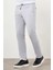 Erkek Gri Poliviskon Trend Ipli Jogger Slim Fit Spor Pantolon 3