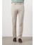 Erkek Bej Poliviskon Trend Pileli Slim Fit Spor Pantolon 1