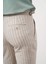 Erkek Bej Poliviskon Trend Pileli Slim Fit Spor Pantolon 3