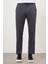 Erkek Koyu Lacivert Poliviskon Trend Ipli Jogger Slim Fit Spor Pantolon 1