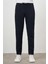 Erkek Lacivert Poliviskon Trend Ipli Jogger Slim Fit Spor Pantolon 1