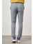 Erkek Lacivert Keten Desenli Yandan Lastikli Slim Fit Pantolon 5