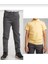 Unisex Çocuk Ribana Bel Gri Okul Pantolon +Kısa Kol Pamuk Polo Yaka T-Shırt 1