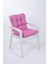 Candy Pembe Pofidik Arkalıklı Sandalye Minderi Özel Dikişli Bağcıklı 43X88 cm 1