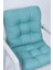 Candy Mint Pofidik Arkalıklı Sandalye Minderi Özel Dikişli Bağcıklı 43X88cm 2