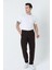 Erkek Comfort Fıt Normal Bel Düz Paça Yan Cepli Esnek Gabardin Dokuma Chıno Pantolon Kahverengi 1