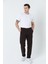 Erkek Comfort Fıt Normal Bel Düz Paça Yan Cepli Esnek Gabardin Dokuma Chıno Pantolon Kahverengi 4