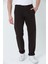Erkek Comfort Fıt Normal Bel Düz Paça Yan Cepli Esnek Gabardin Dokuma Chıno Pantolon Kahverengi 5
