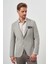 Erkek Çağla Yeşili Dokuma Slim Fit Torba Cep Mono Yaka Spor Ceket 1