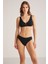 Çıkarılabilir Kaplı Edrev Düz Renk Toparlayıcı Üçgen Bikini Takımı 1