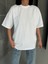 Oversize Rej Basic Beyaz Rahat T-Shirt 2