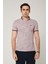 Triko Yaka Fermuarlı Polo Bordo Erkek Tshirt 1