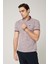 Triko Yaka Fermuarlı Polo Bordo Erkek Tshirt 3