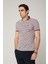 Triko Yaka Fermuarlı Polo Bordo Erkek Tshirt 5
