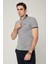 Triko Yaka Fermuarlı Polo Siyah Erkek Tshirt 5