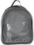 Kalpli Patili Astronot Şeffaf Taşıma Sırt Çantası Gri 24X32X42 cm 5