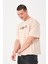 Erkek Bisiklet Yaka Baskı Detaylı Oversize T-Shirt 3