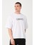 Erkek Bisiklet Yaka Baskı Detaylı Oversize T-Shirt 2