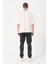 Erkek Bisiklet Yaka Smile Baskı Detaylı Oversize T-Shirt 3