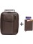 Erkek Deri Çelik Kasalı Kapaklı Omuz ve El Çantası (15X19CM) newpolo189 - Kahve 1
