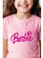 Kız Çocuk Pamuk Çiçekli Barbie Çocuk T-Shirt 5