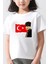 Çocuk Pamuk Bayrağımız ve Atamız Beyaz Siyah Çocuk T-Shirt 5