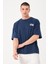 Erkek Bisiklet Yaka Baskı Detaylı Oversize T-Shirt 3