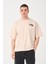 Erkek Bisiklet Yaka Baskı Detaylı Oversize T-Shirt 4