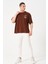 Erkek Bisiklet Yaka Göğüs Baskı Detaylı Oversize T-Shirt 5
