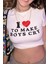 I'm To Make Boys Cry Yazılı Beyaz Crop Bluz 1